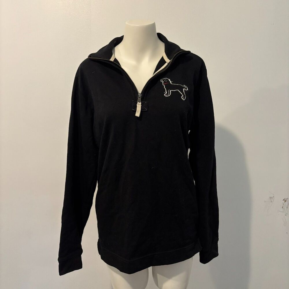 The Black Dog Vintage Collection Size Small Martha's Vineyard Black Quarter Zip
